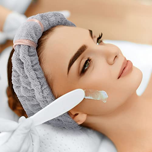 WILLBOND Spa Headband for Washing Face,Gray - color: Gray