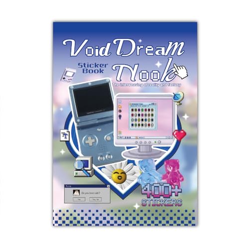 Vintage Y2K Aesthetics Sticker Book, 30 Sheets 400+ Pcs Scrapbook Stickers - color: Blue Y2k