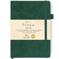 A5 Leather Bound Journal Green 5.8x8.3" Lined Notebook 300 Pages - color: Green, size: A5 300 Pages
