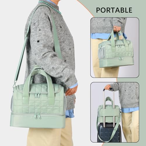 GR69N Nail Polish Organizer,Travel Nail Bag Organizer Case - color: Green