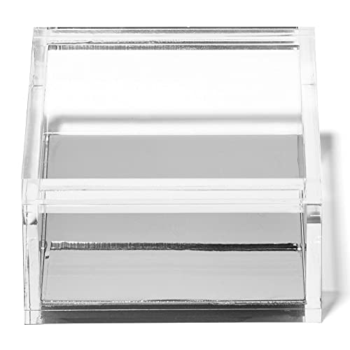 OfficeGoods Acrylic Desk Organizer with Silver Base, Medium - color: Silver, size: Medium