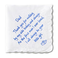 Wedding Handkerchief, Something Blue for Bride, Mother of the Bride Gift - color: Dad