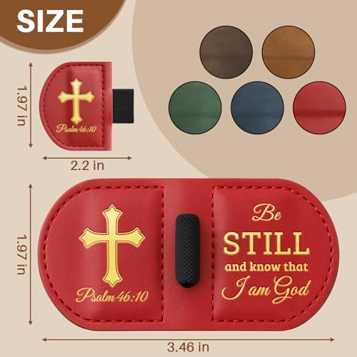 Personalized Magnetic Bookmarks,Bible Bookmark(Red,Joshua 1:9) - color: Red, size: Joshua 1:9