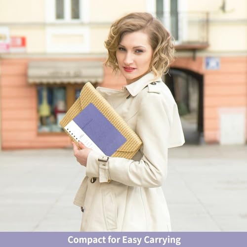 Spiral Notebook-6.10" x 8.19" College Ruled Journal with Inner Pockets and 160 Pages,PU Leather Cover Business Journal, Twin-Wire Binding Notebook Perfect for Office & Home School Supplies - color: 005-Violet-1pack, size: A5-160 pages