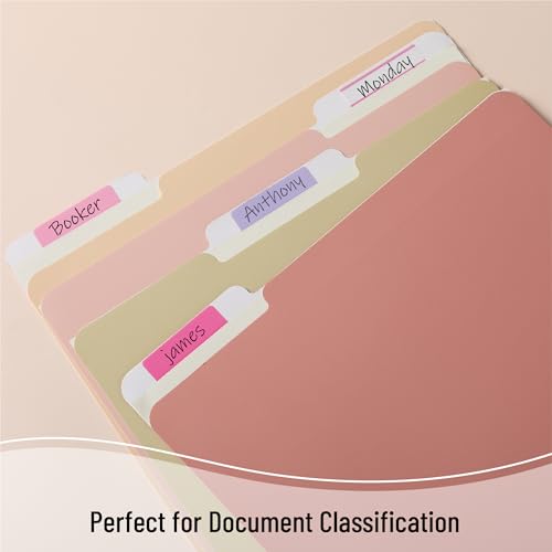 Mr. Pen- Sticky Index Tabs, 500 Pcs, 21 Sets, Blossom - color: Blossom