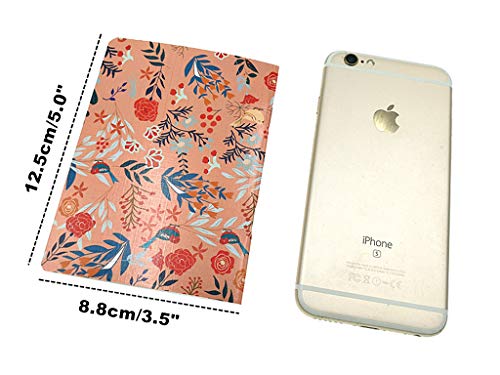 ALIMITOPIA 8pcs Mini Notebook Portable Pocket Notebook Journal Steno Memo MiniDaily NotePad,3.5X5 inches,24 sheets,College Ruled Pages(Flower Pattern)