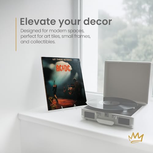 KINGDOM SOLUTIONS - 3.5" White Acrylic Display Stand Made in USA - 12 Pack - color: Acrylic White, size: 3.5" (12-pack)