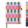 &And Per Se Lined Hardcover Notebook – A5 5.7"x8" College Ruled, 160 Pages, 100gsm Thick Paper – Aesthetic Journal for Women, Gift-Ready Planner, Everyday Writing Notebook (Color Block) - color: k.Color Block, style: Lined with Pattern