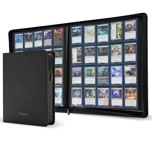 20-Pocket Zipper Binder for 2400 Trading Cards with 60 Side-Loading Pages - size: XL++