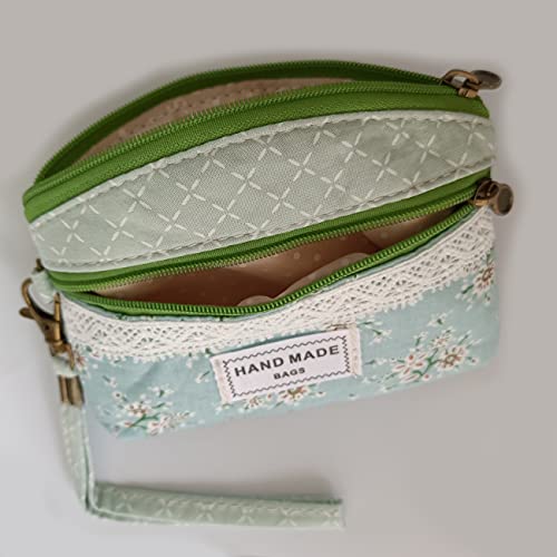 Coin Purse for Women Cute Small Wallets Change Purse Coin Pouch (blue green) - color: Blue Green