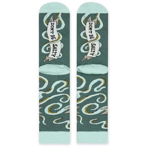 Lavley Women's Funny Socks Cute Novelty Gift for Women & Teens - color: Don't Be Salty Octopus