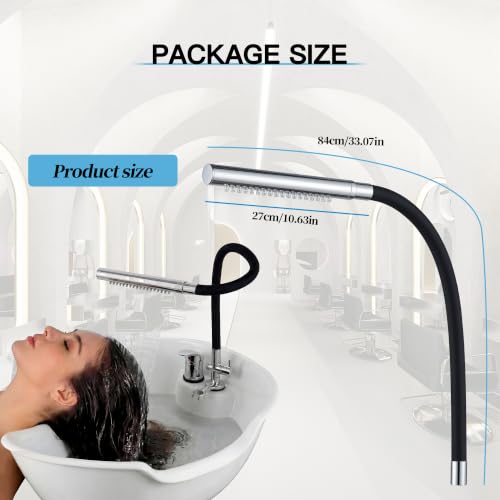 Hands-Free Shampoo Sprayer Head Salon Sink Attachment - size: Z