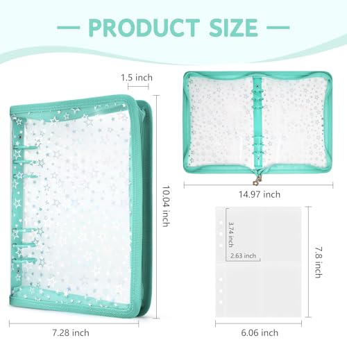 A5 Photocard Binder Holder Photo Card Storage Book 320 Pockets, Cyan - color: Cyan