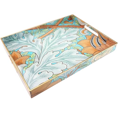 Spsyrine Plastic Serving Tray with Handles for Coffee Table, Sunflower - color: Multi E