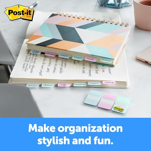 Post-it Pastel Color Tabs, 3 Colors, 3x3 inches, 24-Pack - style: 24 Pack