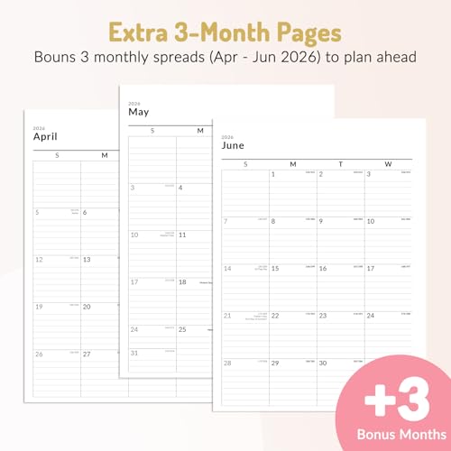 Forvencer Academic Planner 2026-2027, Calendar Jul 2026-Jun 2027, 8.5"x11" - color: Floral Style, size: 8.5"x11" (Jul 2026 - Jun 2027)