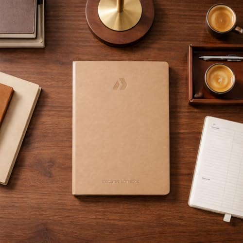Nextnoid A5 LIned Notebook - 160 Pages, 120 GSM Paper, Skin - color: Skin, style: Lined 160 Pages