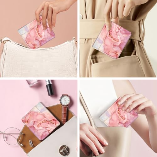Squeeze Coin Purse Pouch Mini Coin Pocket Portable Change Wallet - color: Red Marble, size: Mini (3.54"x3.2")