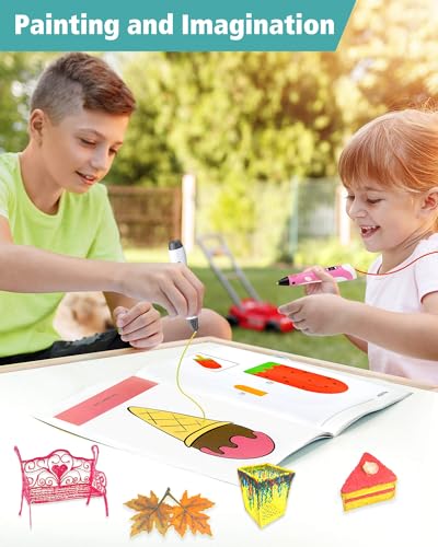 3D Pen Painting Drawing Book, 40 Pattern Thick Paper Templates - color: Happy Time