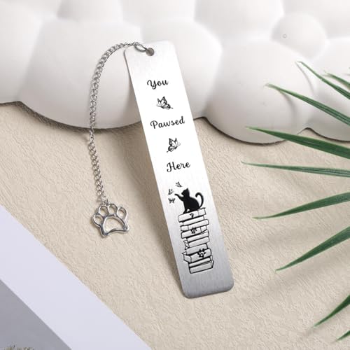 Cat Bookmark, Zinc Alloy Cute Funny Bookmark with Paw-Shaped - style: Butterfly Cat