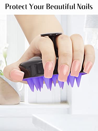 HEETA Scalp Massager Hair Growth Scrubber for Dandruff Removal Hair Care - color: 01-black