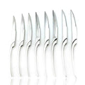 JASHII 18/10 Stainless Steel 8 Piece Mirror Polished Silver Steak Knife Silverware Utensil Set - color: 8PCS-steak knife