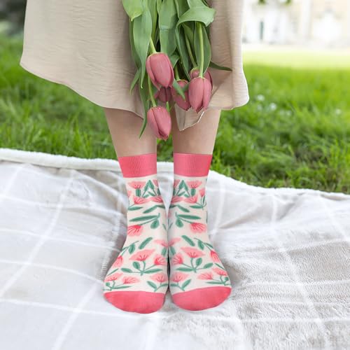 Funny Socks for Women and Teenage Girls, Cute Crazy Unique Novelty Gifts - color: H-flower-d02