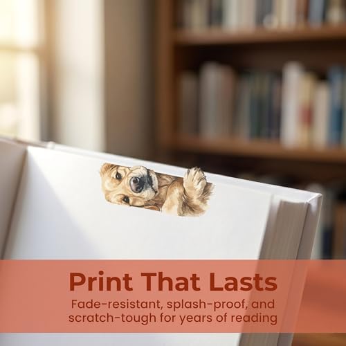 Golden Retriever Gifts for Women - Golden Retriever Magnetic Bookmarks 8PCS, Cute Dog Page Markers with Peek Design, Gifts for Dog Lovers Women, Book Accessories for Readers & Planners - style: Golden Retriever Gifts for Women