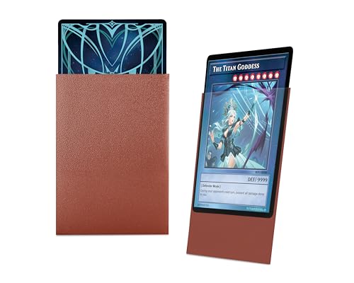 TitanShield Small Card Sleeves, Copper (150 Sleeves) - Fits Yugioh - color: Copper