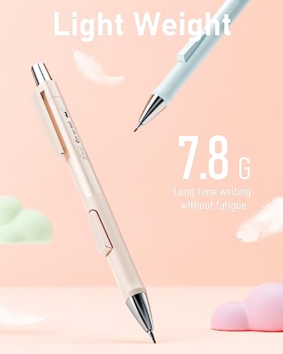 Nicpro 8PCS Pastel Mechanical Pencil 0.5 & 0.7 mm, Cute Pencils Fast Click - style: 8PCS-0.5 & 0.7mm