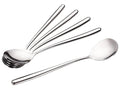 Miupoo Korean Soup Spoons Stainless Steel Long Handle Tablespoon Pack of 5 - size: 7.8x1.6 inches