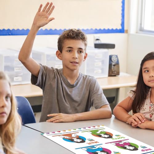Quarterhouse 6 Poster Sign Language Part 2 Classroom Set - color: Sign Language Part 2