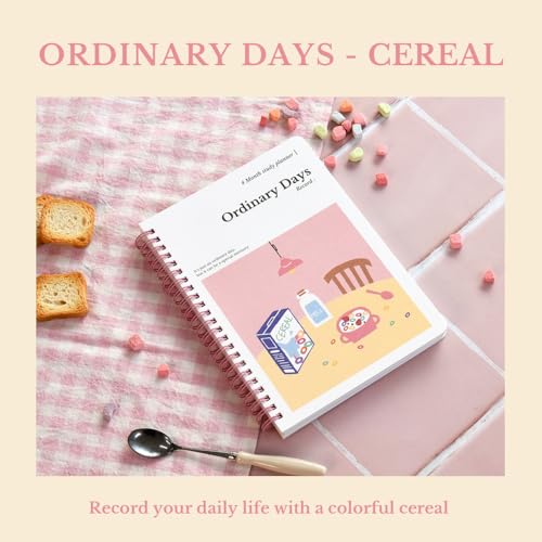Monolike Ordinary days 4 Month Study Planner, Cereal - Academic Planner, Weekly & Monthly Planner, Study plan - color: Ordinary days - Cereal