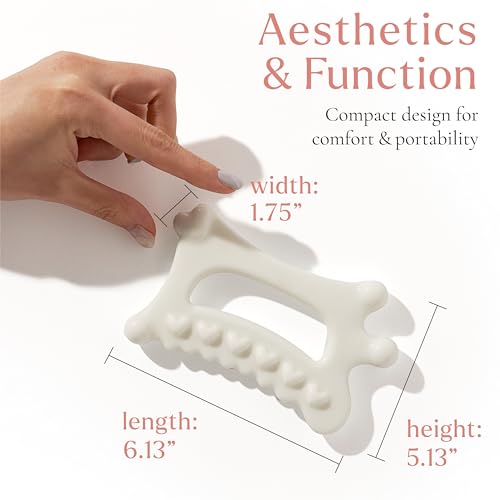 byAVA Ceramic Gua Sha Tool for Face and Body, Lymphatic Drainage Massager