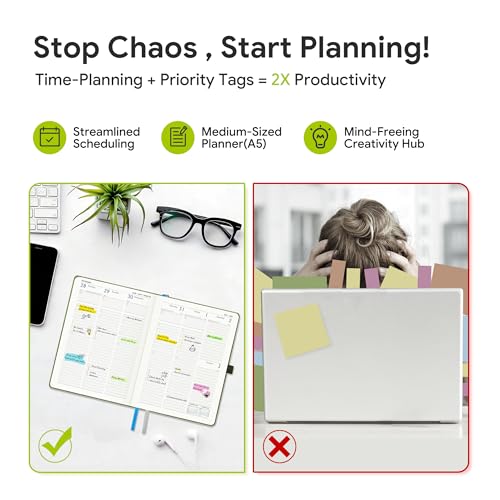 2026-2027 Weekly and Monthly Planner (Jul.2026–Dec.2027) - color: Sky Blue, size: Medium-8.5" x 6.5"