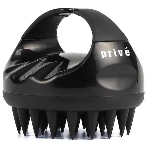 Privé Scalp Massaging Brush for Hair Care - Promotes Healthy Hair Roots - Increases Blood Flow for Hair Growth