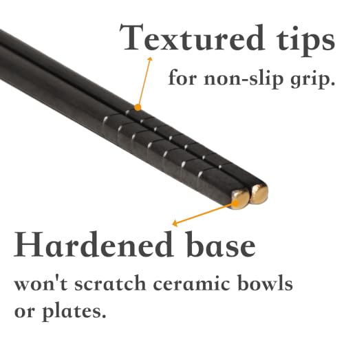 Titanium Chopsticks 2 Pairs 99.8% Pure Titanium Reusable – Lightweight Non-Toxic Utensils with Gift Box & Travel Pouch for Home, Camping, Hiking, Office Lunch (Vine Pattern) - color: Vine Pattern