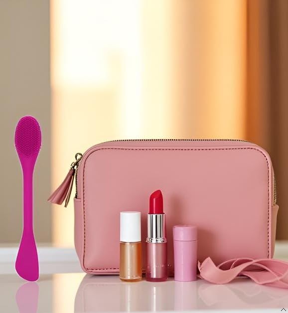 Silicone Cleansing Brush 2pcs(Rose Pink),Mask Applicator and Skincare for Pore Cleansing，Exfoliating Face Scrubber,Makeup Removal Brush - color: Rose Pink, size: 2pcs