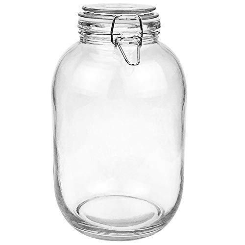 1 Gallon Glass Jar with Airtight Lid, Large Mason Jar, Pickle Jars, 128 OZ
