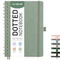 AHGXG Dotted Journal, 140 Pages, A5 (5.7" x 8.3") - color: Sage Green, style: A5-Dotted