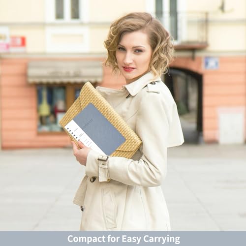 Spiral Notebook-5.75" x 8.125" College Ruled Journal with Inner Pockets and 160 Pages,PU Leather Cover Business Journal, Twin-Wire Binding Notebook Perfect for Office & Home School Supplies Reef Blue - color: 001-Reef Blue-1pack, size: A5-160 pages