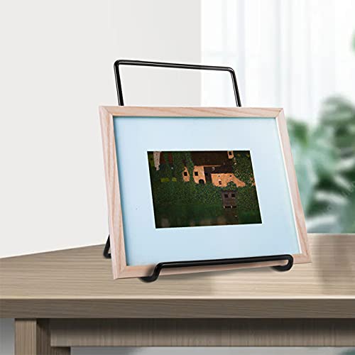 PINGEUI 12 Pack Adjustable Iron Display Stand, 7.5x5.3 Inch Adjustable Wire Display Stand, Foldable Tablet Display Stand Holder for Tablet, Books, Photos, Plates, Cookbooks