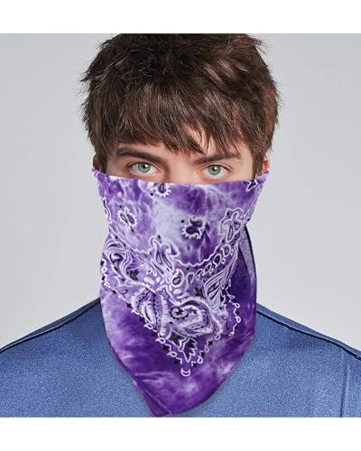Bycc Bynn Large Soft Cotton Bandanas Pack for Men & Women 22 x 22 inches - color: Tie Dye 2