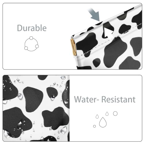 Cow Squeeze Coin Purse Pouch Small Makeup Bag for Purse - color: Cow, size: Small (4.4"x3.85")