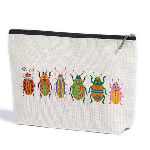 Insect Makeup Bag Travel Organizer Pouch Beetle Bug lover Cosmetic Bags - color: Multicolor 1609