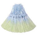 50Pcs 5 Inch Bulk Bookmark Tassel Kit for Graduation, Keychain(Blue Green) - color: Blue&green