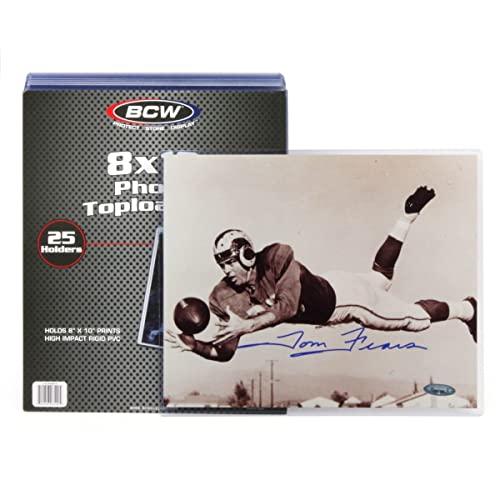 BCW 8x10 Photo Topload Holders, Rigid PVC Display Protectors, 25 Count