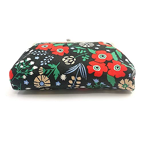 Cute Floral Buckle Coin Purses Vintage Pouch Kiss-lock Change Purse Wallets… - color: 12