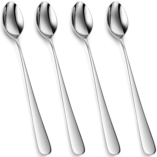KEAWELL Premium Louise 4-Piece 9-Inch 18/10 Iced Tea Spoons (9 inch, 4) - size: 9 inch