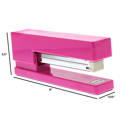 JAM PAPER Modern Desk Stapler - Pink - Sold Individually - color: Pink, size: Pack of 1
